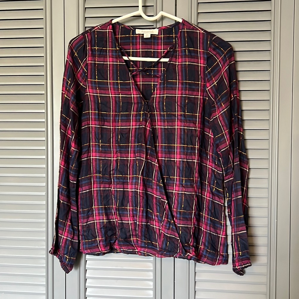 Francesca’s : Flannel Blouse - XS